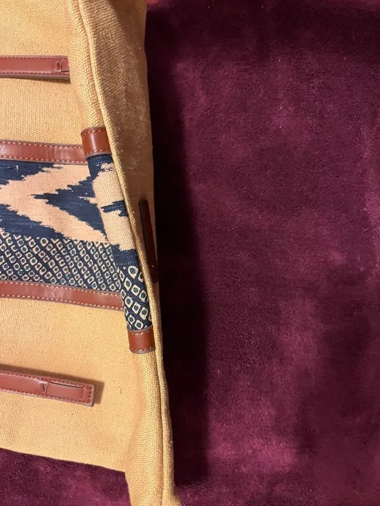 Lucky Brand golden brown fabric tote bag - Picture 8 of 9